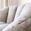 Bean Bag Chair, Plush, Kids/Teens, 2.5ft, Gray