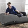 Jaxx 5.5 ft Pillow Saxx Bean Bag Pillow, Charcoal