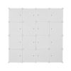 Cube Organizer Stackable Plastic Cube Storage Shelves Design Multifunctional Modular Closet Cabinet with Hanging Rod RT